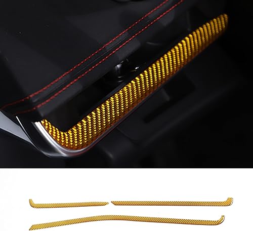 CHEAYAR Adhesivo suave de fibra de carbono real 3D para tablero de instrumentos de automóvil, compatible con Corvette C8 Stingray Z06 Z51 2020 2021