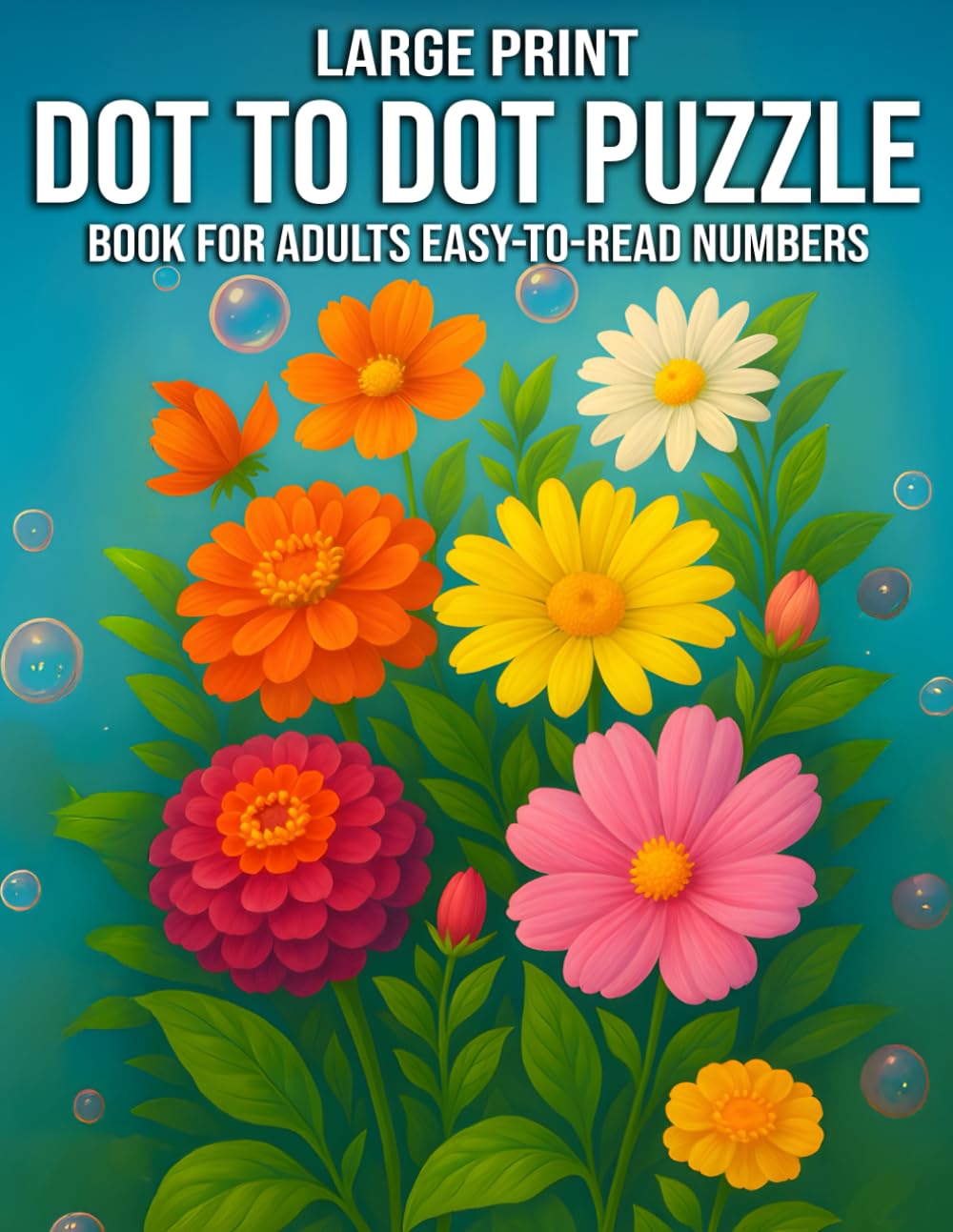 Large Print Dot to Dot Puzzle Book for Adults Easy-to-Read Numbers: Easy-to-Read Numbers for Low-Vision and Seniors – 50+ Relaxing and Bold Dot-to-Dot