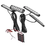 FTVOGUE Car Emergency Light Wireless Remote Control Plug and Play LED Strobe Lights for Car Warnings Road Warnings Engineering Warnings Outdoor Emergency