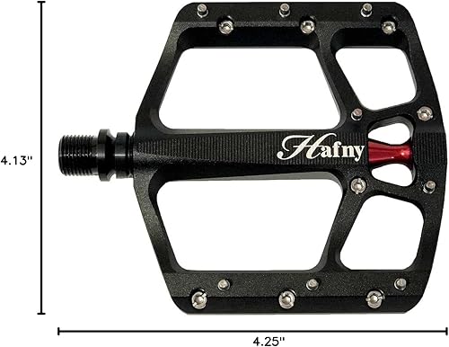 Miniatura 6 de Hafny Pedales de bicicleta de aluminio, mecanizado CNC, plataforma robusta ancha, HF-1400