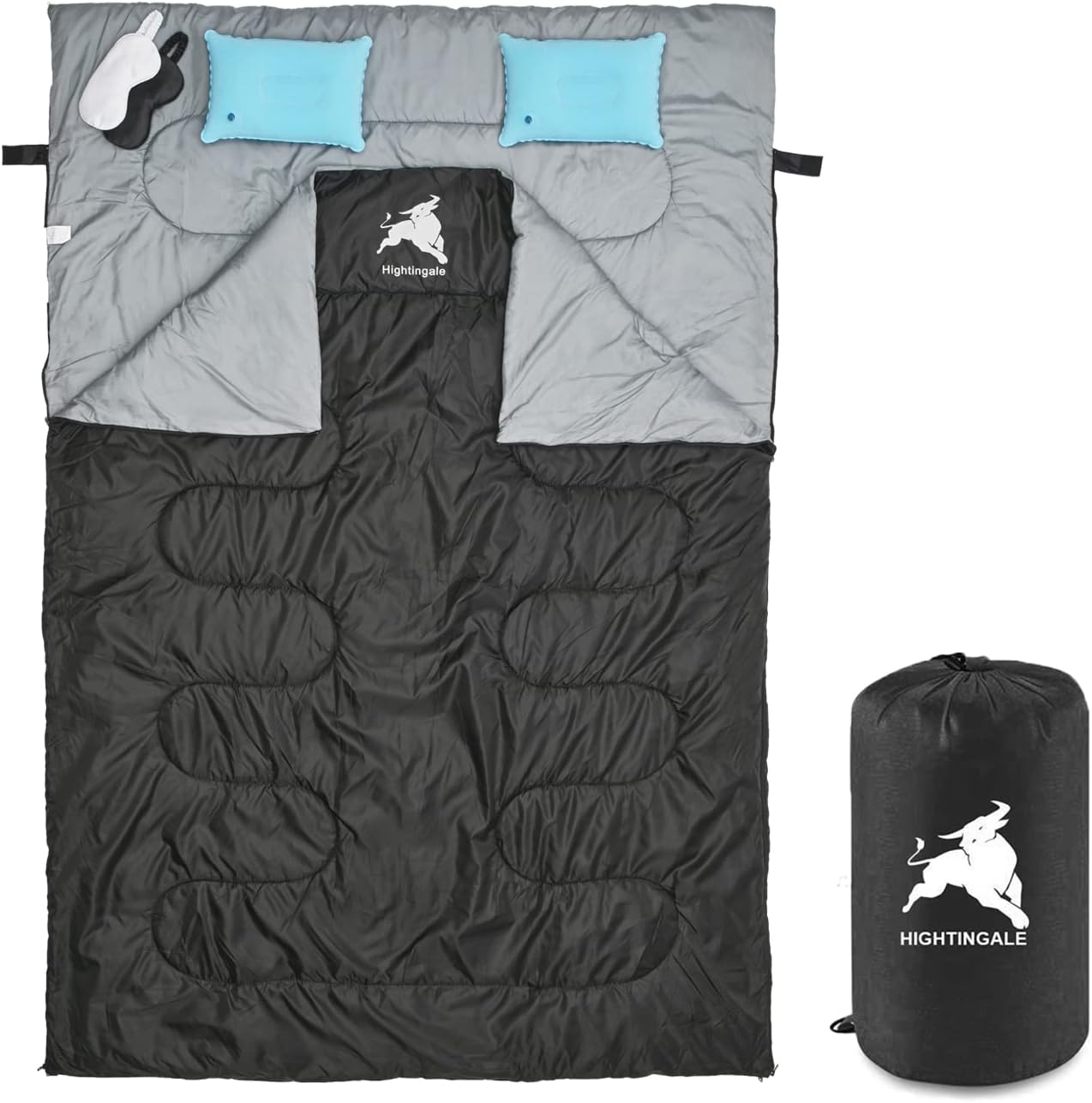Stitchable Envelope Sleeping Bag with Compression Sack, 4 Season