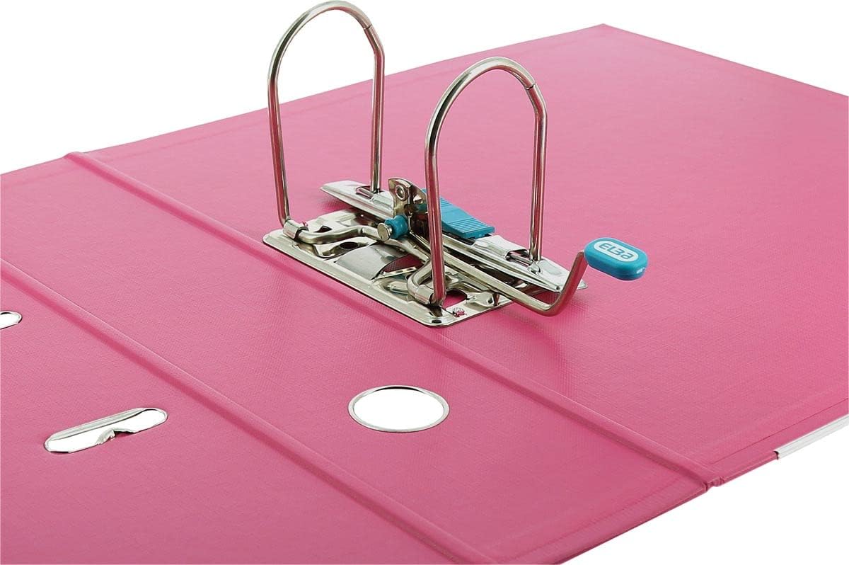 Elba Smart Pro+ 10468PI Folder A4 8 cm Spine Interchangeable Spine Label Pack of 10 Pink