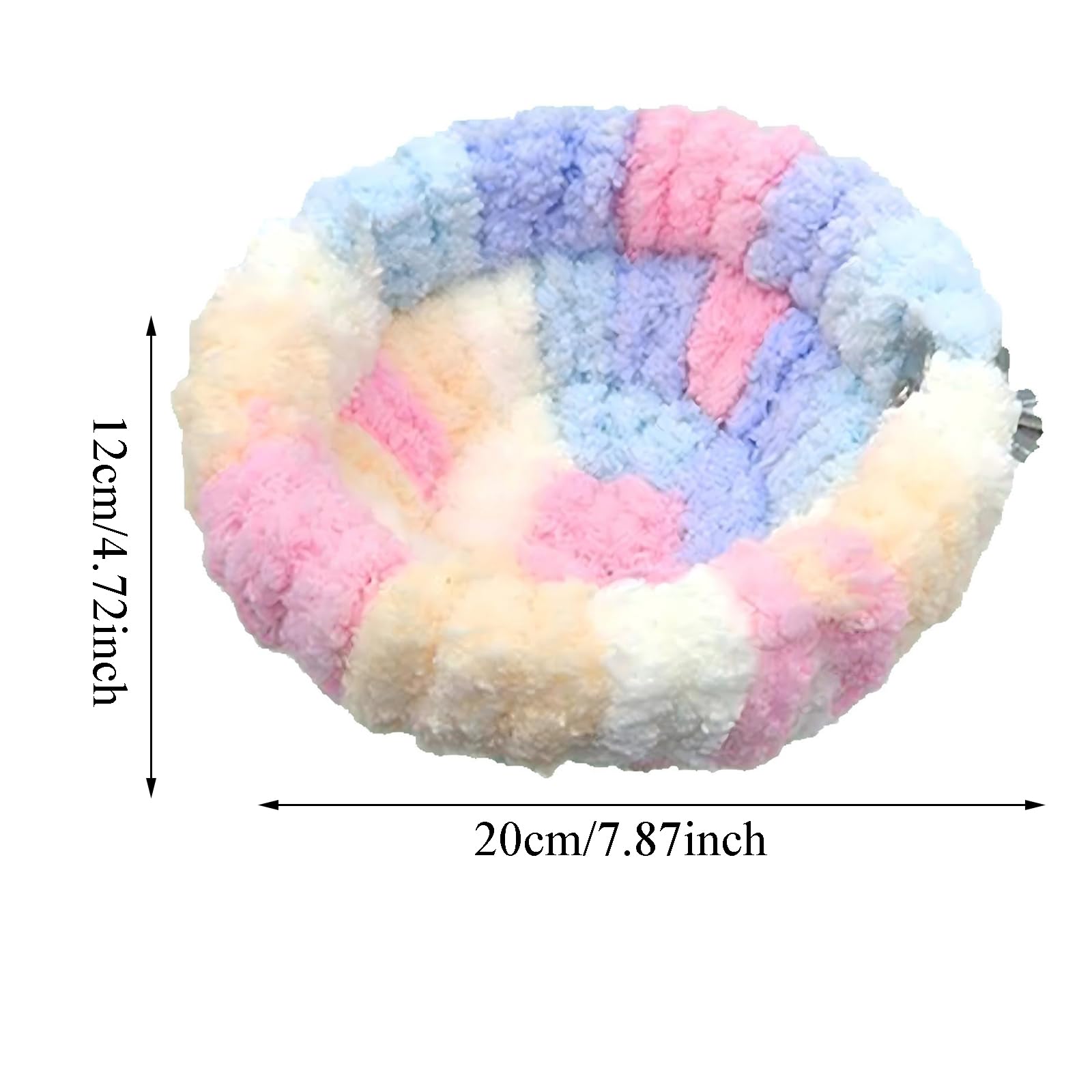 CONGGUAN Small Parrot Nest House Warm Plush Hanging Bed for Cage Cozy Fleece Hut for Budgies Cockatiels Canaries Finches - Image 2