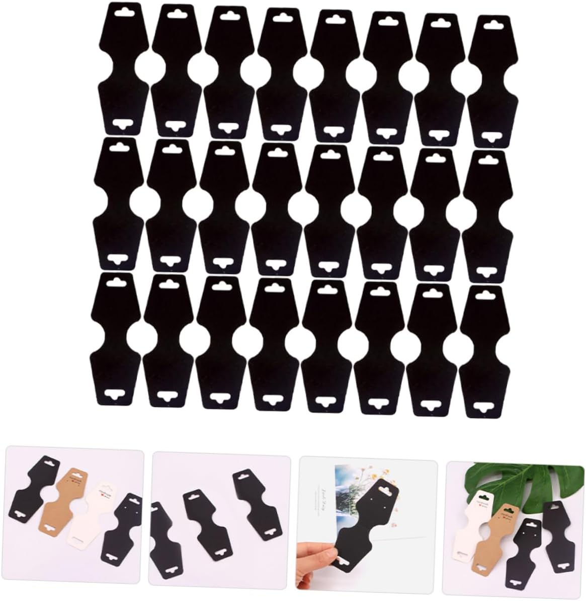 DOITOOL 300pcs Jewelry Display Cards Necklace Bracelet Display Cards Quantity Necklace Packaging