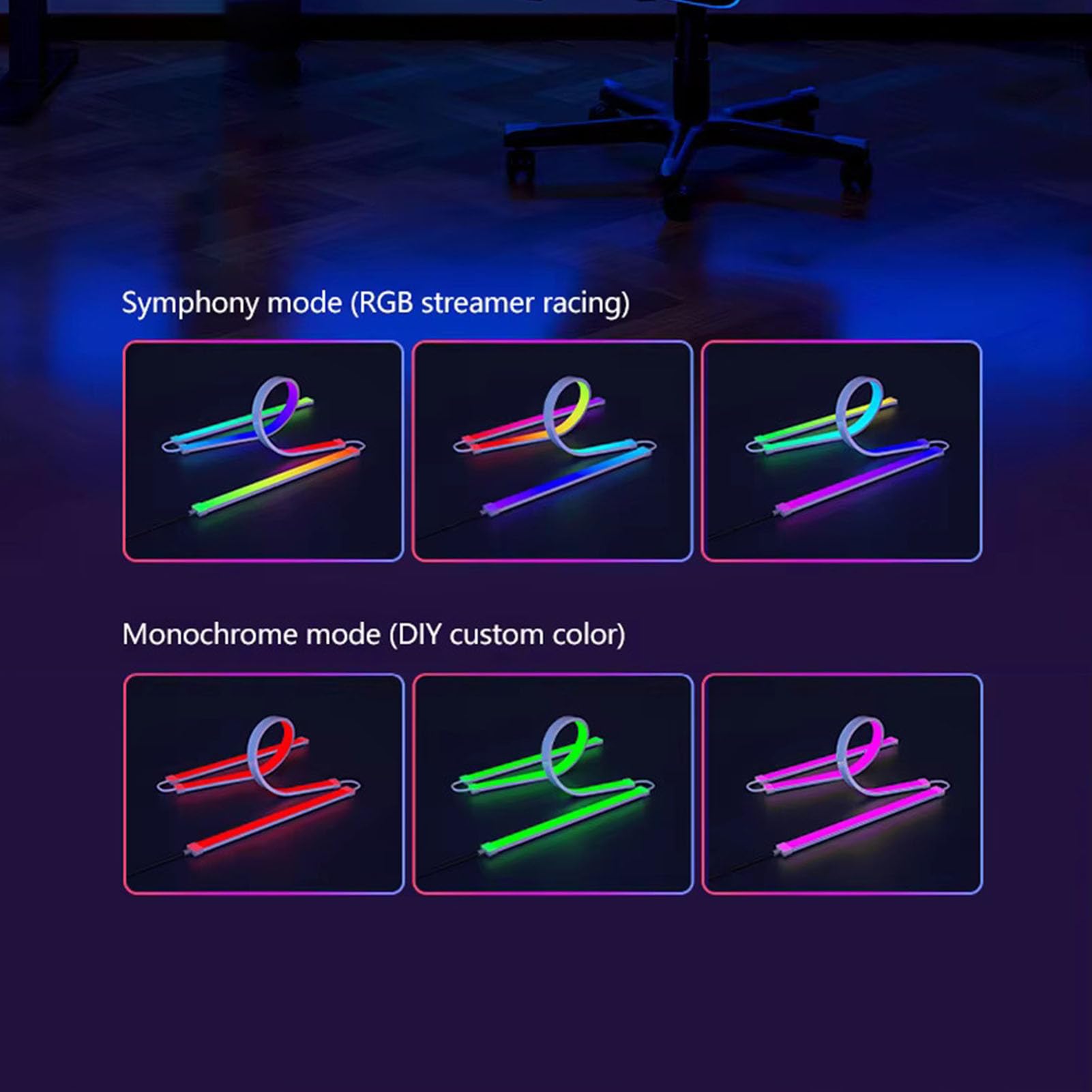 Garsent Striscia a LED Schermata del Computer Luce, RGB PC Schermo Sincronizzazione Retroilluminazione per Display Desktop da 32 Pollici, Riconoscimento del Colore dello Schermo Multi