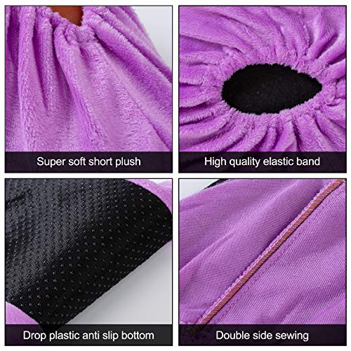 Elegrip Copriscarpe Lavabili 5 Paia Di Copri Scarpe Antiscivolo Riutilizzabili Copriscarpe Senza Polvere Per Ospiti Interno Protezione Domestica Del Pavimento (5 Colori) - 5