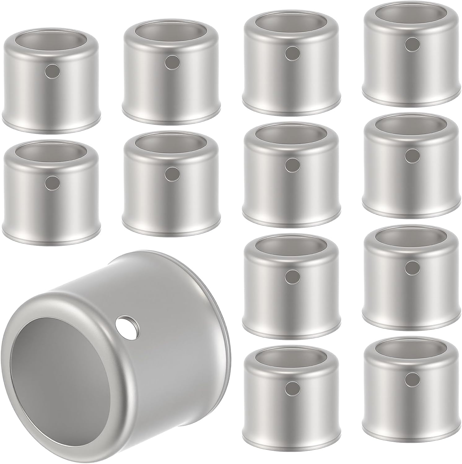 Kathfly 200 Pack 1" PEX Fittings Stainless Steel Press Sleeve Replacement for Brass (astm F1807) or Poly (astm F2159) Pex Fittings Crimp Ring