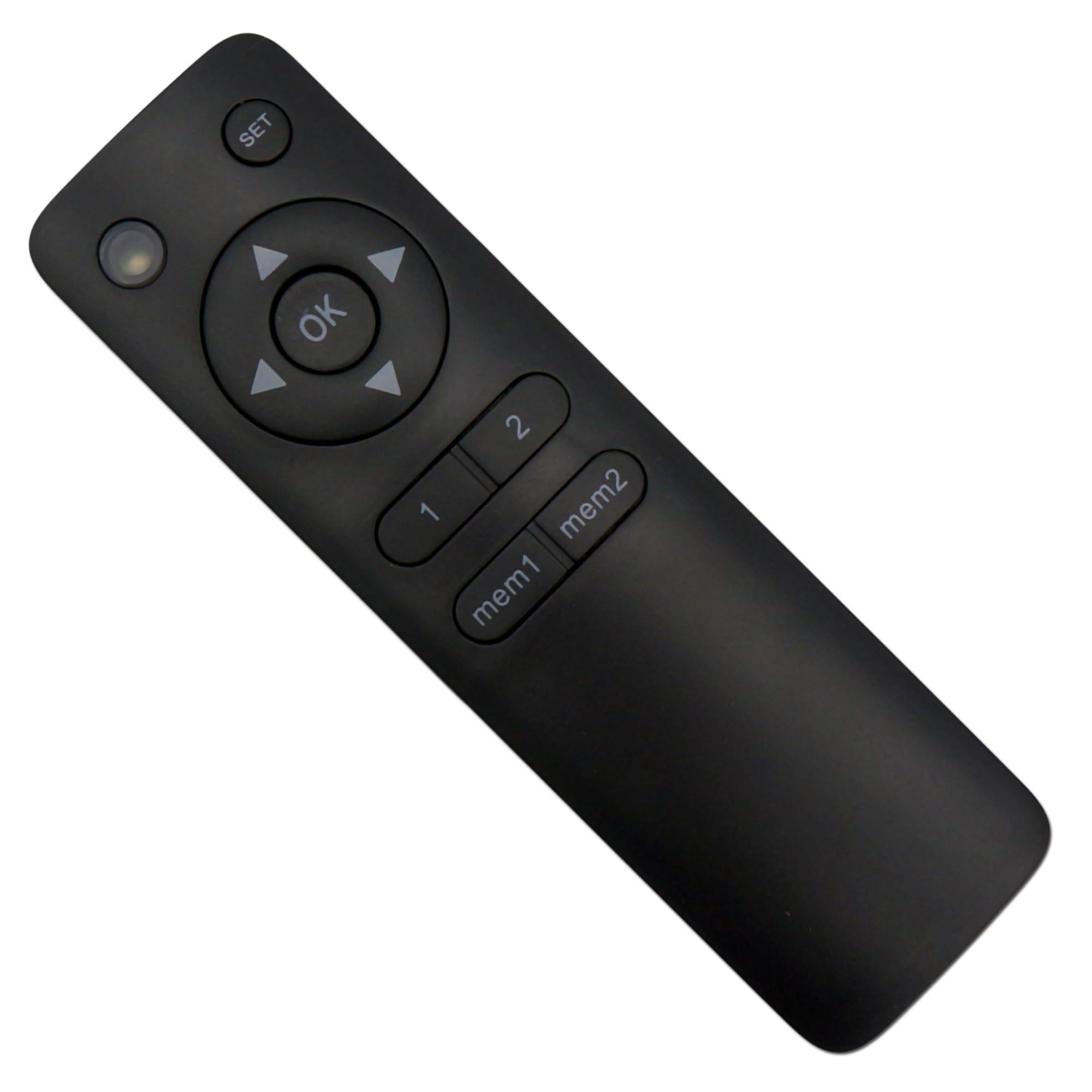 EasyLife Zastępczy pilot zdalnego sterowania RMT-02 do zmotoryzowanych uchwytów telewizyjnych: podnośnik TV, uchwyt ścienny i sufitowy do telewizorów LED/LCD/OLED - pilot zdalnego sterowania w kolorze