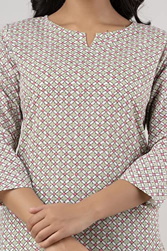 Image of feranoid Women Full Sleeves Cotton Nightsuits