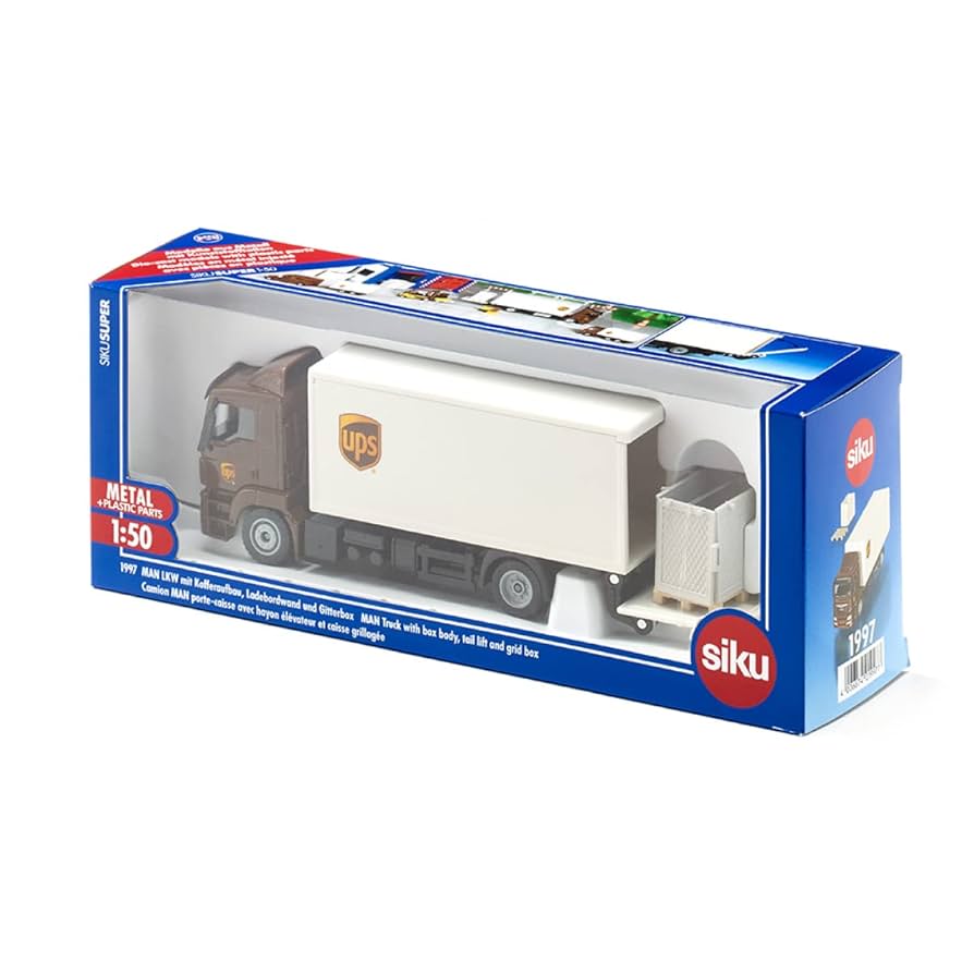 Amazon | ジク (SIKU) MAN テールゲートリフター付きトラック 3