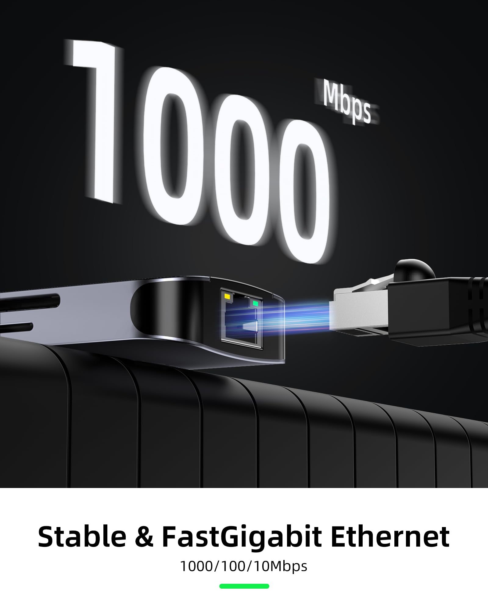 Stacja dokująca USB-C, podwójny monitor, 10 w 1, koncentrator USB C do HDMI, adapter VGA z 1 Gbit/s Ethernet, ładowanie 100 W, hub USB-C do USB, audio 3,5, czytnik kart kompatybilny z laptopami