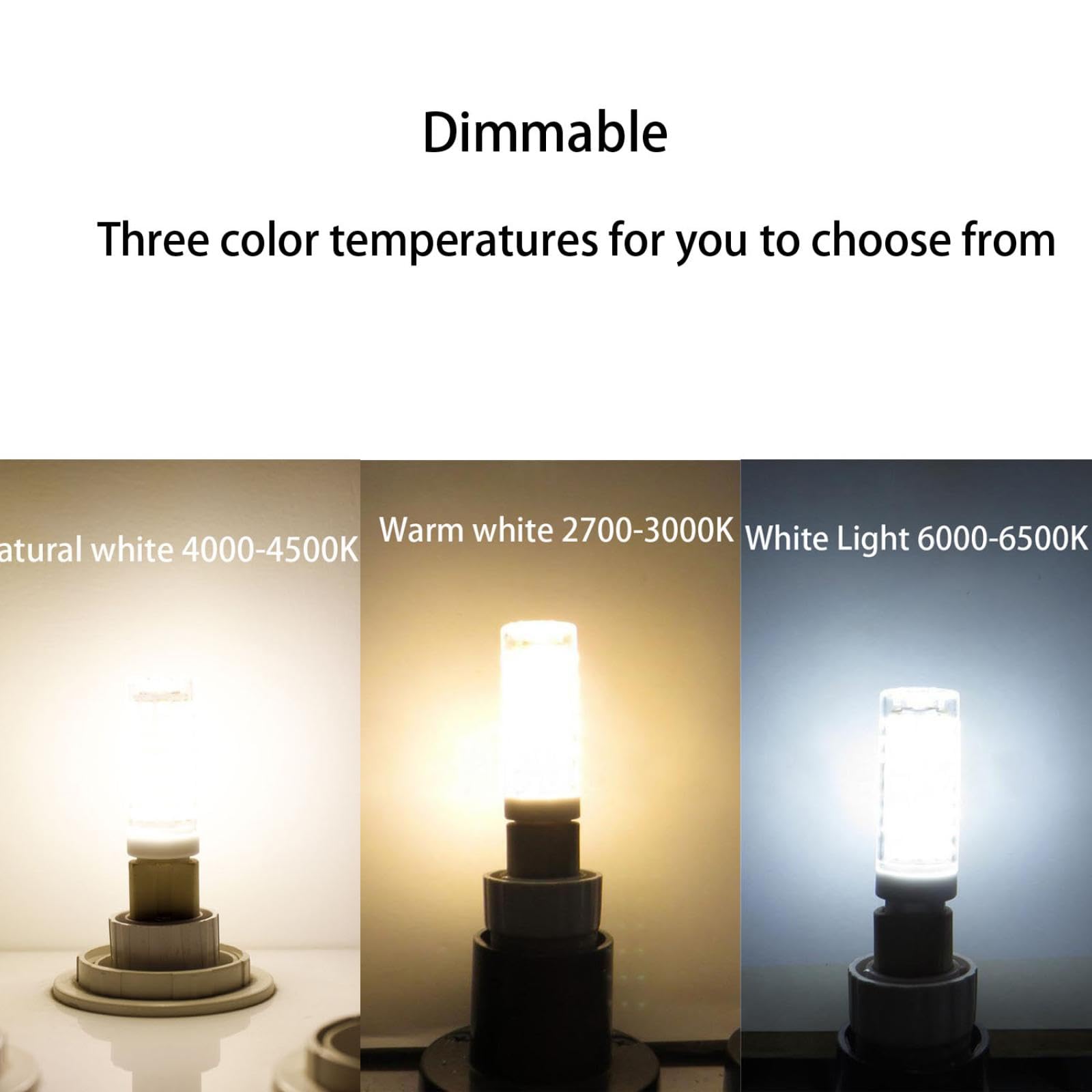 Bombillas LED G4 7W regulables 220V 10W (equivalente a 100W de reemplazo de halógeno) LED Corn Light G4 Bi-Pin Base 7W-10PC Warmwhite