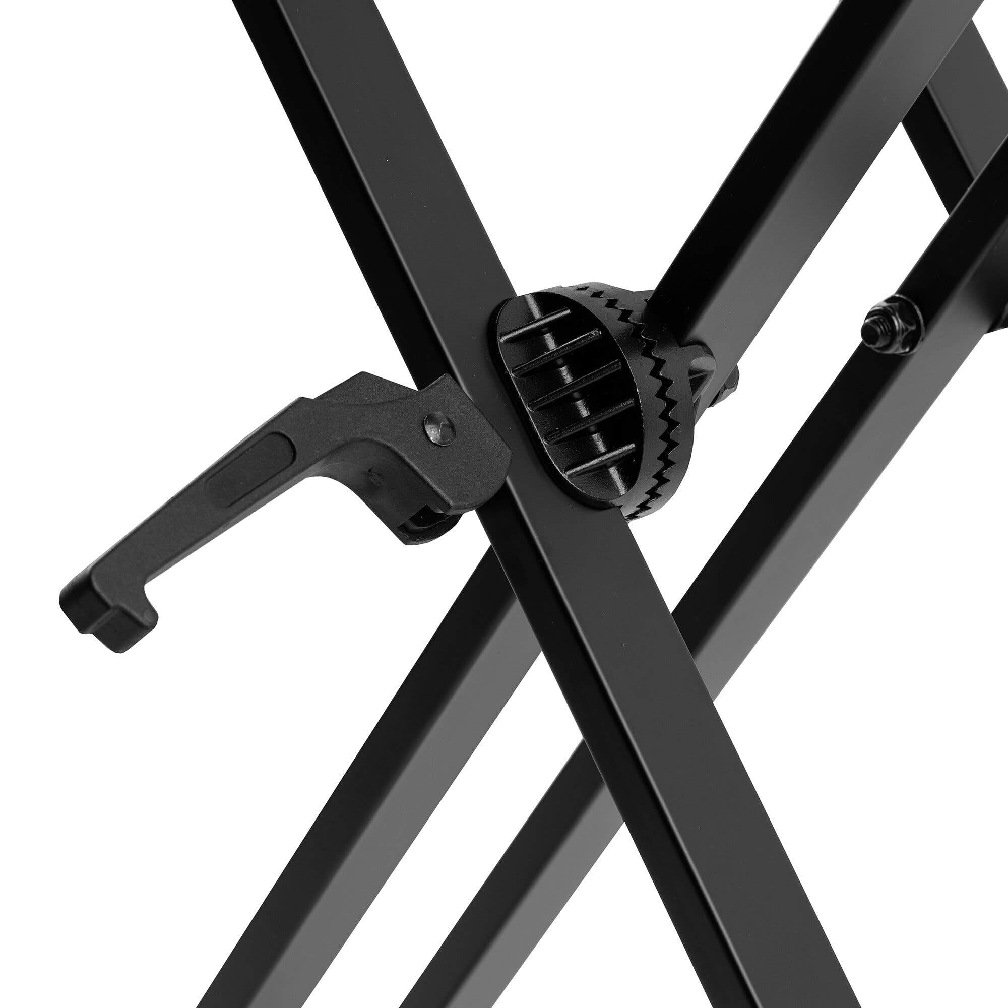 VONYX Pack KBS03 Support pour Clavier Robuste avec KBB10 Banc - Réglables en Hauteur, pour Piano Numérique Universel, Poids Maximal Banc 100 Kg, Un Pack Idéal pour Jouer Confortablement du Piano