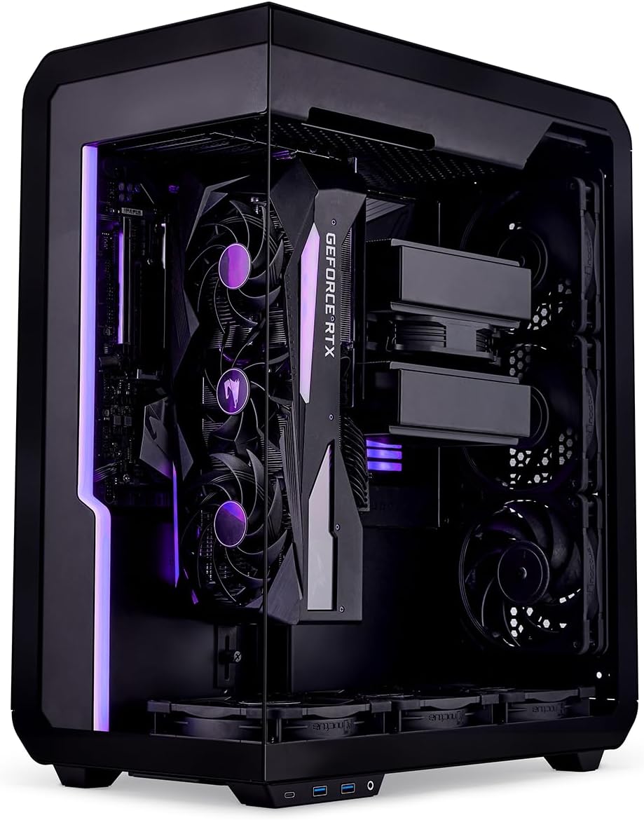 Pc Case SSUPD Xhuttle Black ATX Mid Tower Gaming Case, Dual