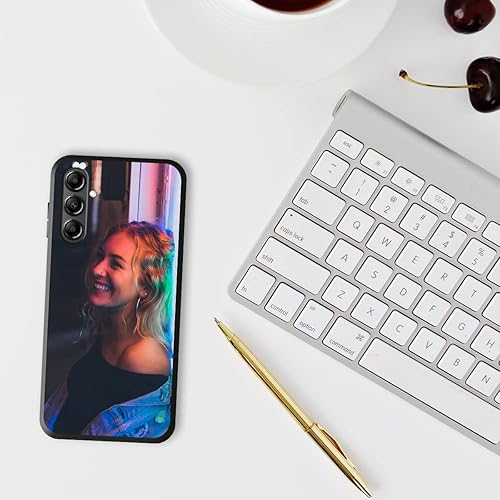 Miniatura 6 de Funda personalizada con texto con imagen para Samsung Galaxy A14 5G, compatible con Samsung Galaxy A14 5G, fundas de TPU negras, fundas