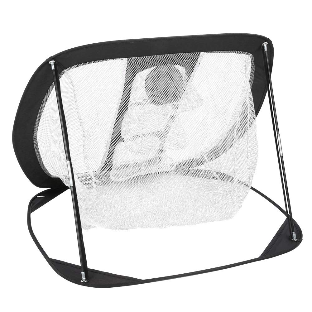 Red de práctica de Golf al aire libre, práctica de objetivo de tenis de Golf, red de golpeo de Golf portátil plegable para interior, equipo de entrenamiento, Red de objetivo de Golf(blanco + negro)