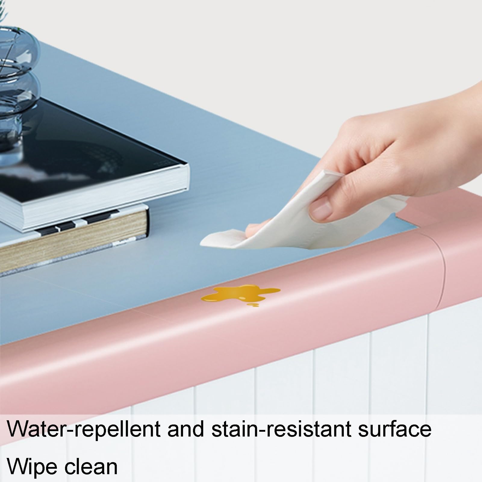 Protezioni paraspigoli, Imbottitura Proteggi Angoli per mobili, Tavolino, Scrivania, Cucina, Angoli acuti, Paraurti di Sicurezza Fai da Te (Whitea 10m)