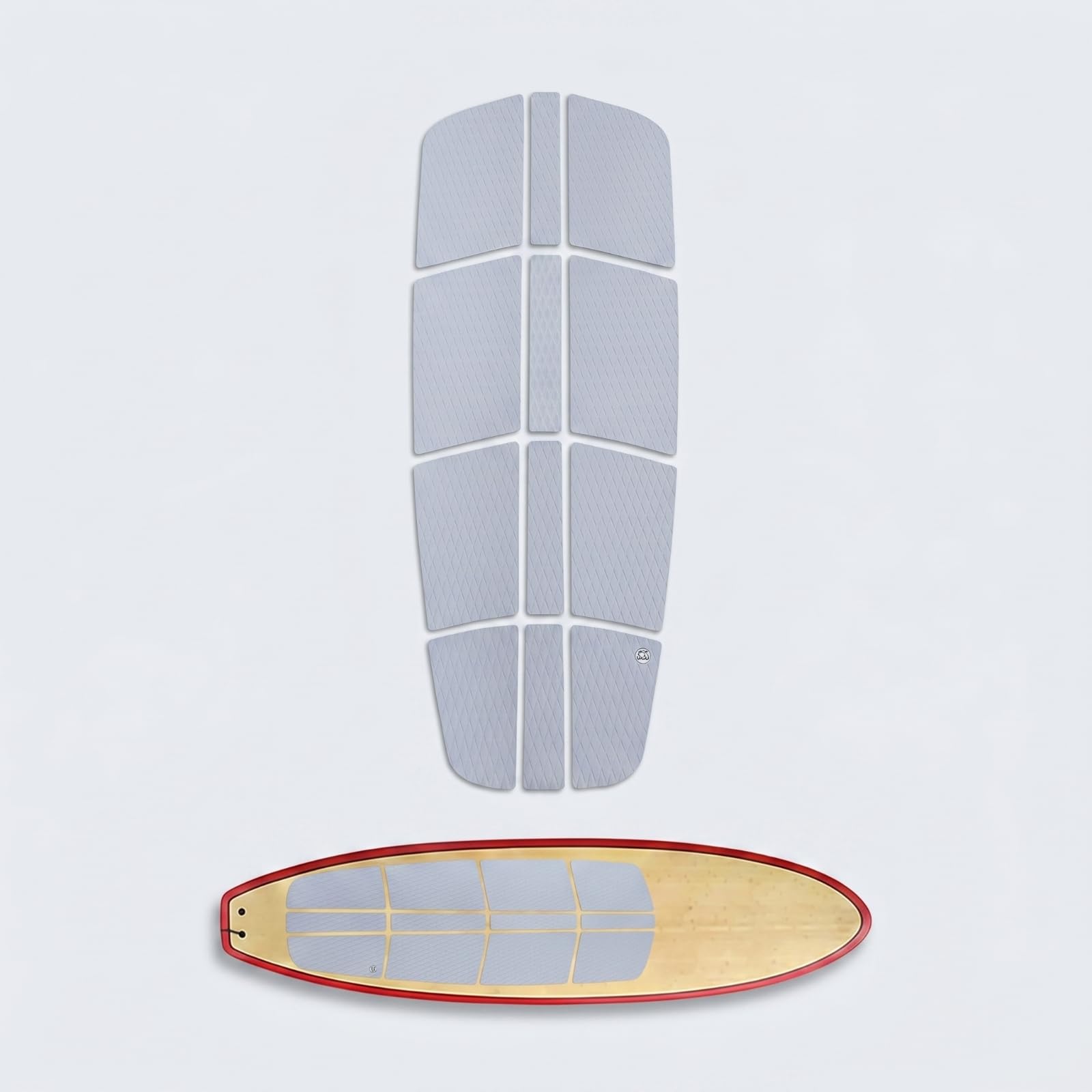 MERIGLARE Tapis Pont Surf Antidérapant en Mousse EVA avec Surface Texture Diamant pour Planche Surf Homme Femme Adulte