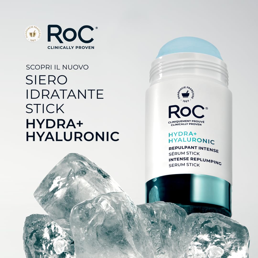 RoC Hydra+ Hyaluronic Siero Idratante Stick | Peptidi & Acido Ialuronico/Cura della pelle per il viso | 30 g