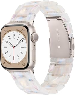V.R.HOPE Harz Armband für Apple Watch 40mm 41mm 42mm 38mm Damen Herren