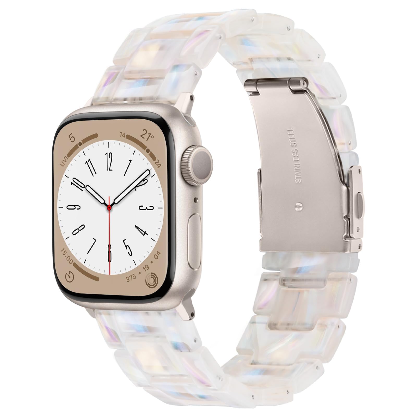 V.R.HOPE Armband für Apple Watch 40mm 41mm 42mm 38mm 44mm 45mm 46mm 49mm | Leicht & wasserfest, edel & kombinierbar. Modernes Resin-Armbänder Kompatibel mit iWatch SE/Ultra Series 11/10/9/8/7/6/5/4/3