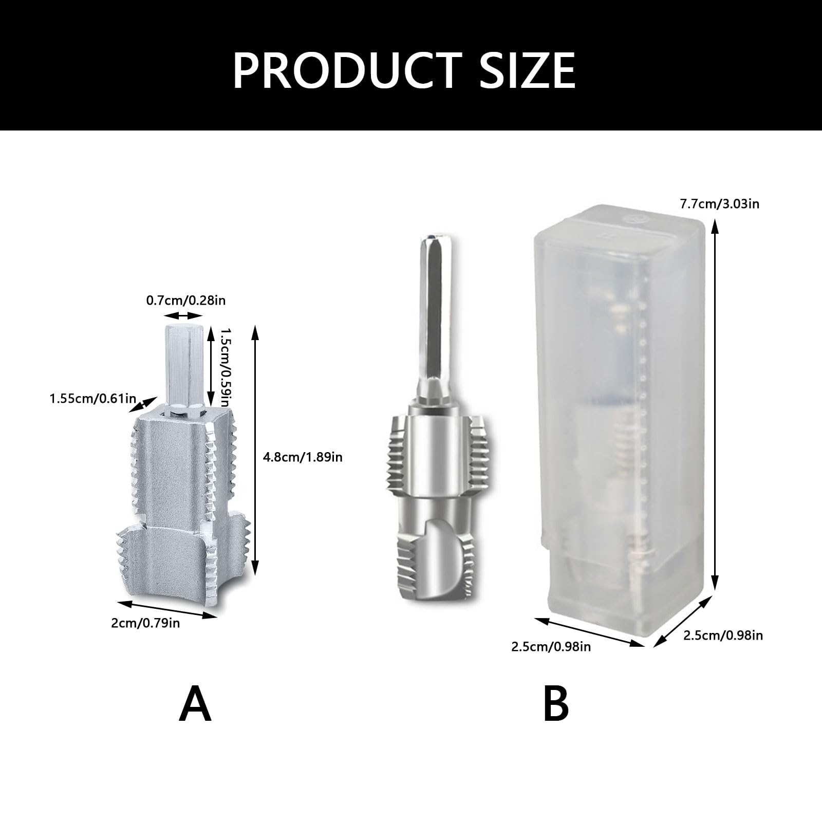 PVC Rohrgewinde-Schneide-Set 9-tlg. - Perfekt Für Elektrobohrer Und Heimwerker