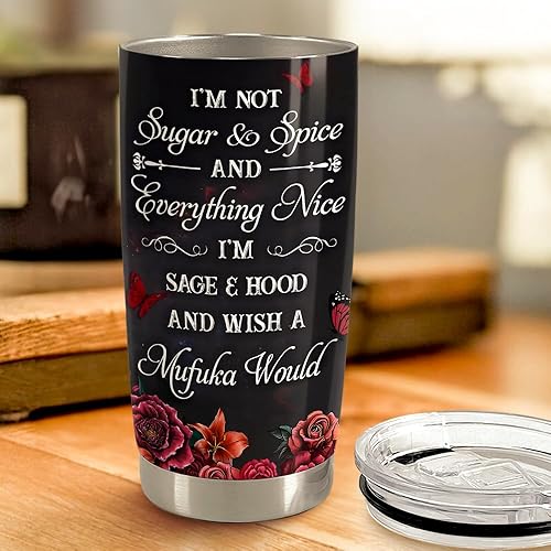 Vista 180 de SANDJEST Vaso de 20 onzas con diseño de águila con la bandera estadounidense, regalos para hombres y mujeres, vasos aislados de acero inoxidable