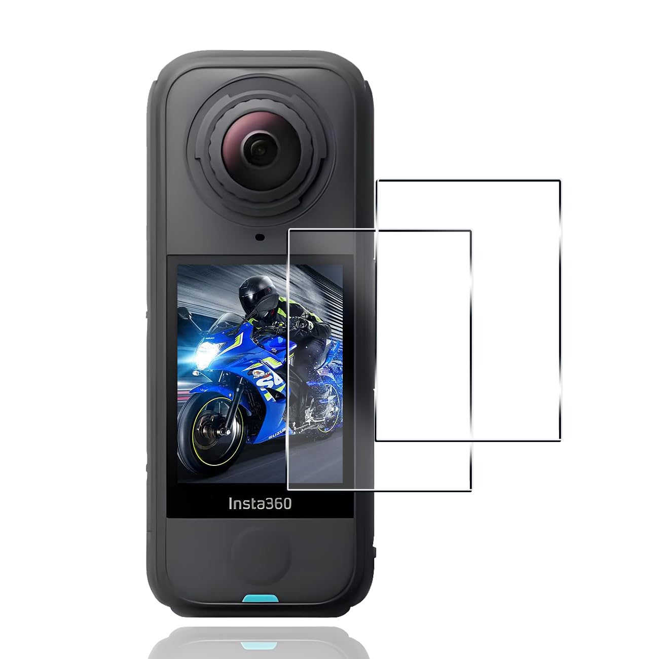 【2枚セット】 対応 Insta360 X4 Air ガラスフィルム カメラ インスタ360 x4 Air 保護フィルム (2枚) 【日本製素材旭硝子製】 用 Insta 360 X4 Air フィルム 強化ガラスフィルム 全面吸着 高透過率、硬度9H、3D Touch対応、飛散防止、指紋・汚れ防止、気泡ゼロ、ラウンドエッジ加工【FAMROLLS正規品】