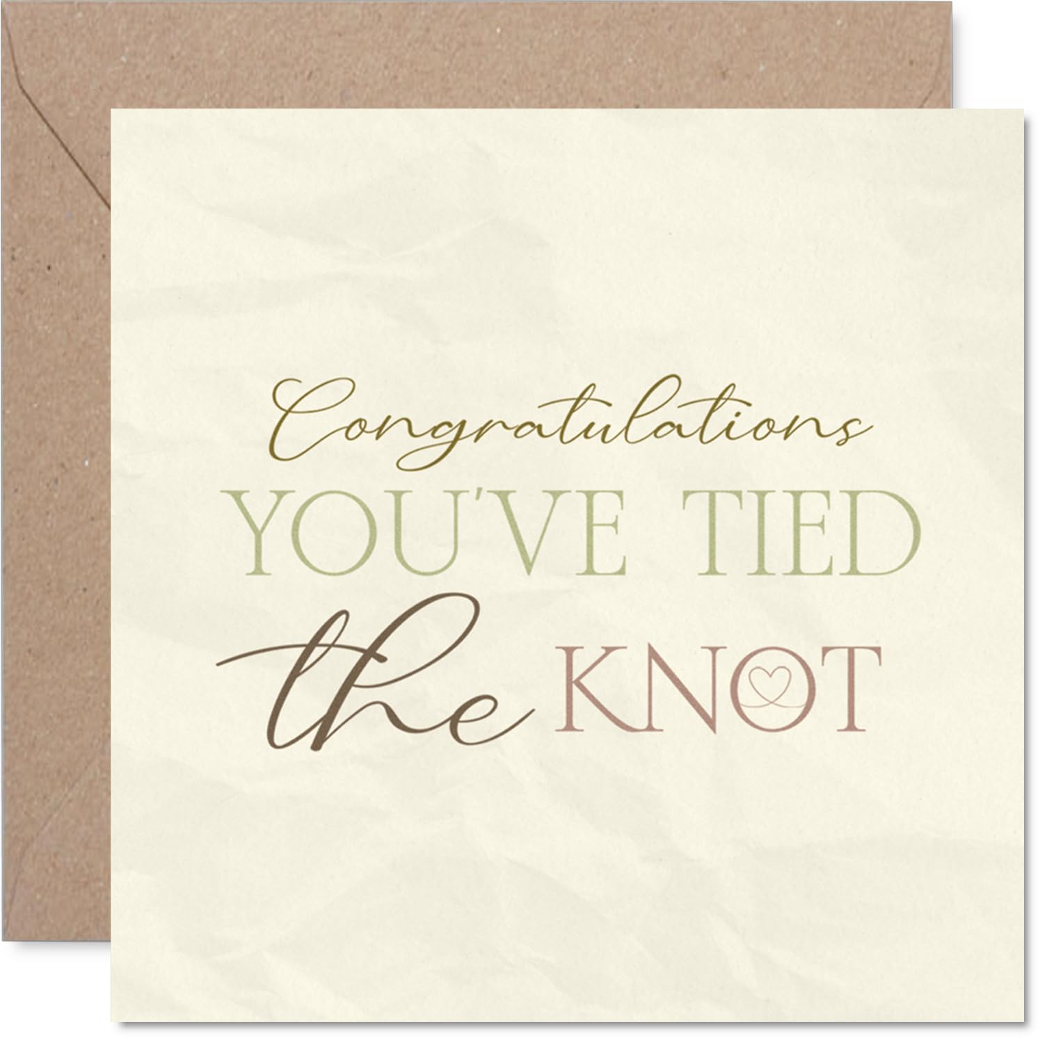 Heartfelt Wedding Card, A Warm Celebration of Tying the Knot