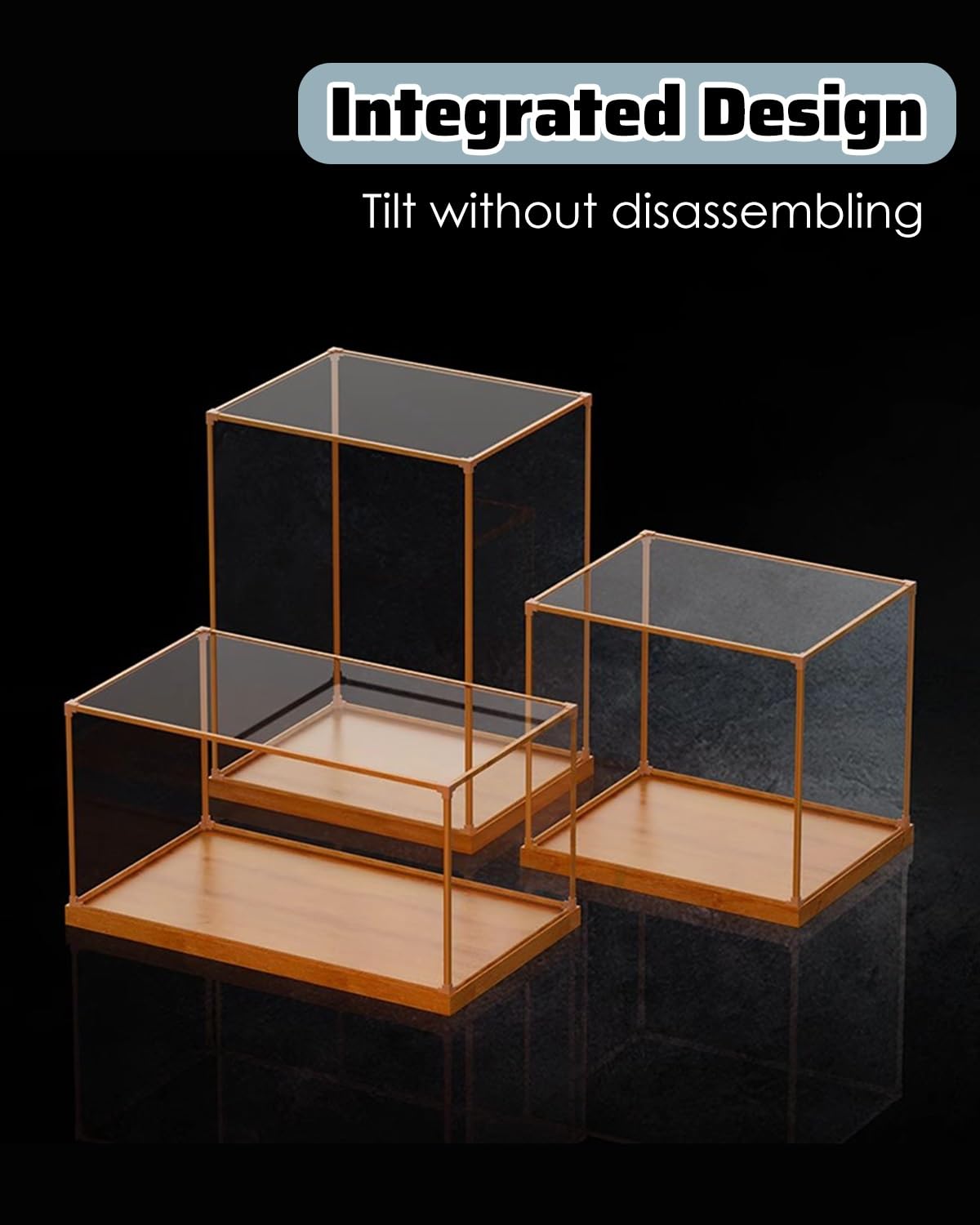Amazon.co.jp: アクリルボックス ブラウンの長尺アクリル麻雀牌展示