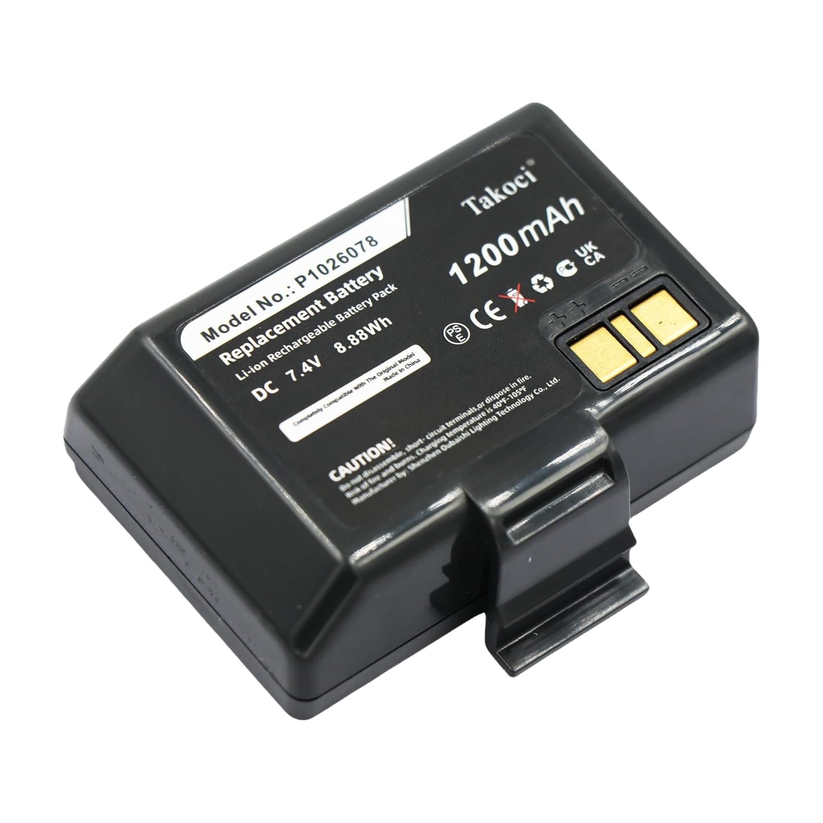 Youejoeq (10pcs) High-Capacity 1200mAh Li-ion Battery for Zebra EZ320 | Model P1026078