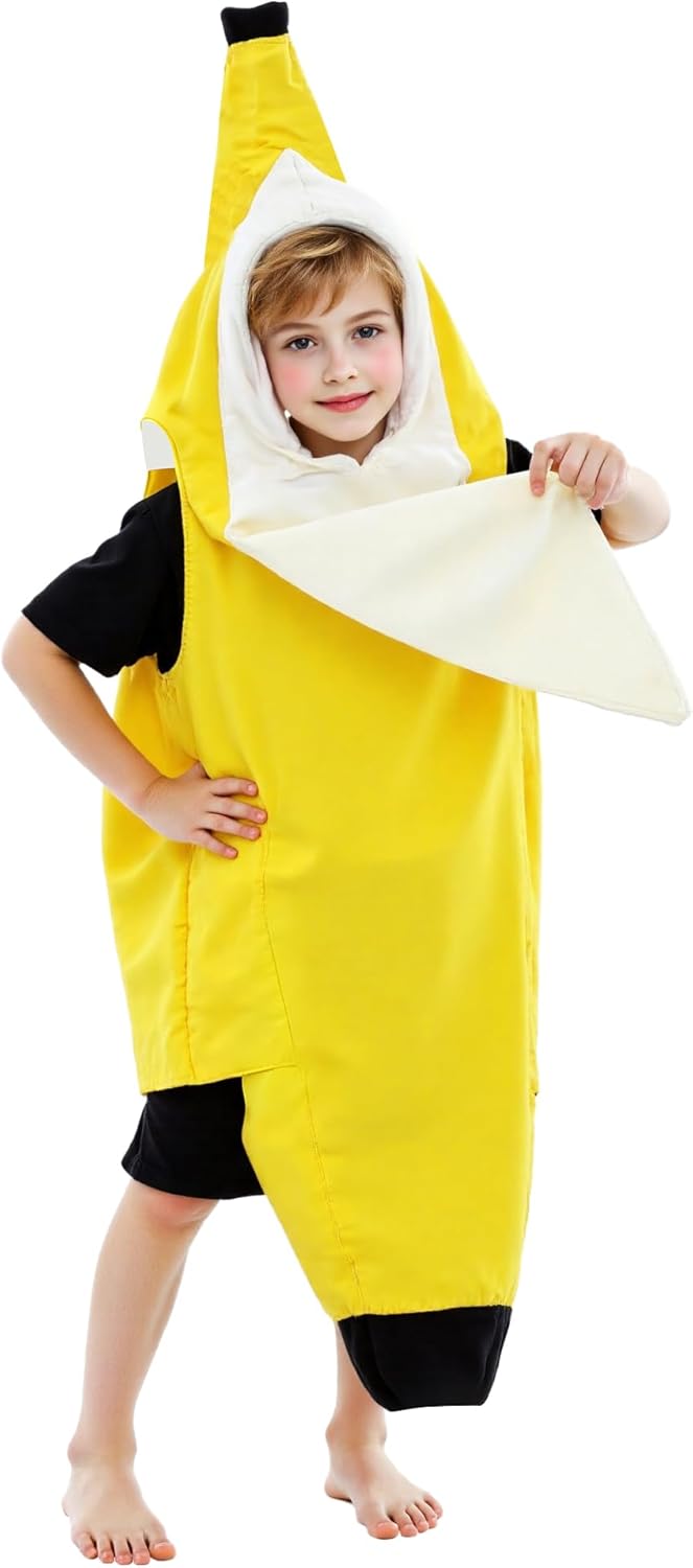 Kids Banana Costume Boys Girls Banana Halloween Costumes - Image 3