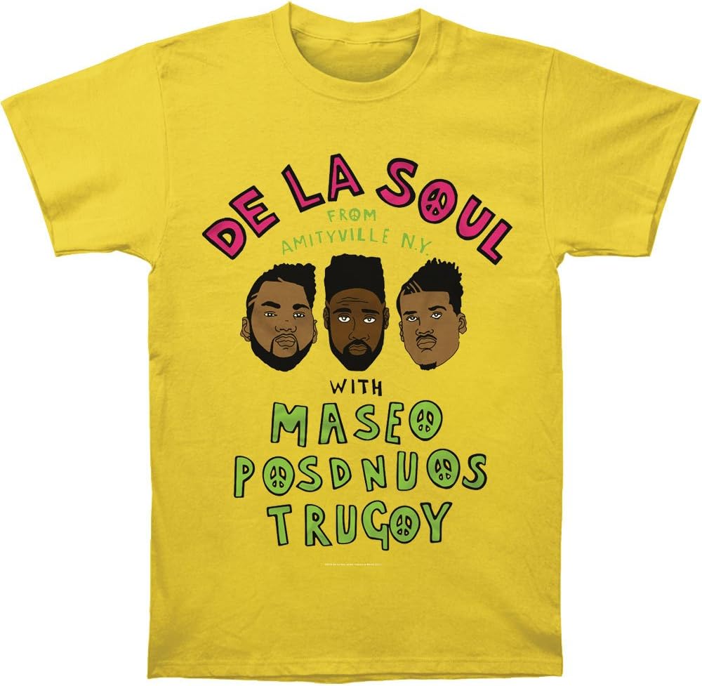 De La Soul Men's From Amityville On Yellow T-shirt Yellow