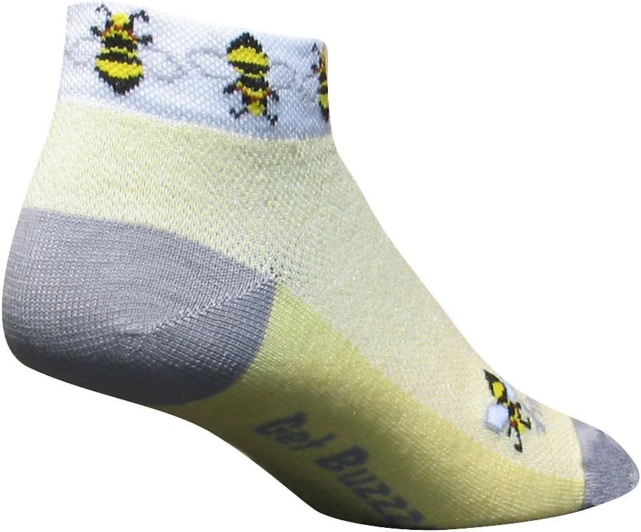 Classic Low Cut Socks, 1-Inch Cuff Height - Small/Medium, Get Buzzed, Bees
