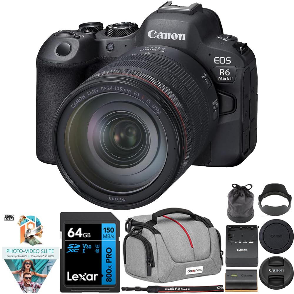 Amazon.com : Canon R6 Mark II Full-Frame 24.2 MP Mirrorless Camera