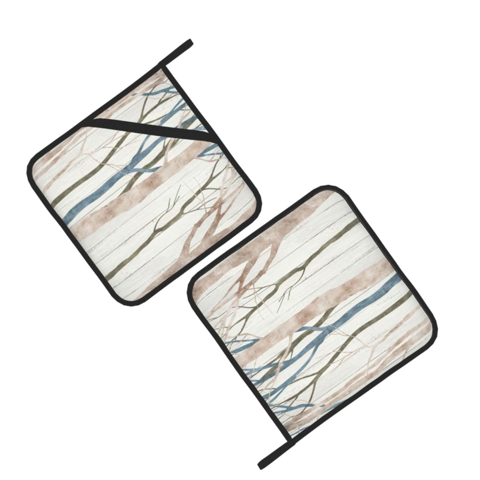 Birch Camouflage Printed Oven Pot Holders Set of 2 Pcs Heat Resistant Kitchen Microwave Potholders for Cooking Baking Grilling