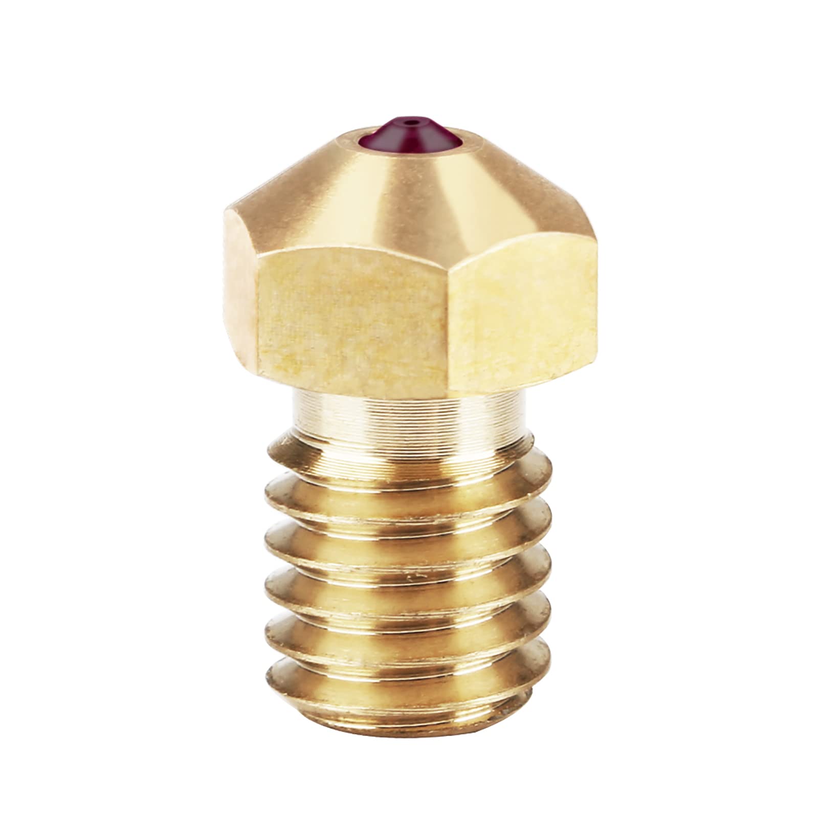 GONEER High Temperature Ruby Nozzle V6 Nozzles 0.4mm 3D Printer Parts 1.75 Filament for PETG ABS PET PEEK Compatible with PRUSA I3 MK3/LulzBot ruby nozzle