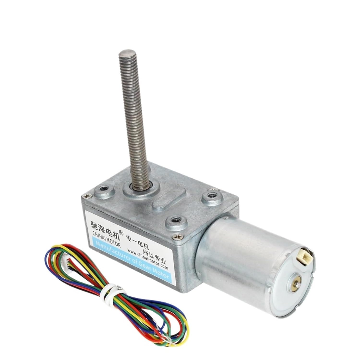 Motor CHW-GW4632-BLDC2430 DC12V 24V M6 Shaft high Low Speed brushless Worm Gear Motor with Gearbox(Ratio 158,DC 24V)