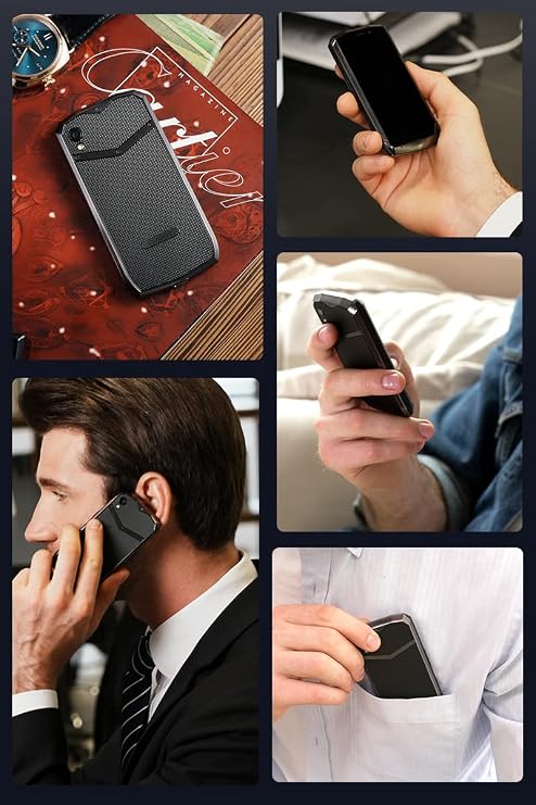 Pocket 4.0 inch Mobile Phone, 4G Smartphone SIM Free Phones Unlocked, Android 11 Small Phone,16MP Camera,3000mAh,4GB+64GB/128GB Extension,Face ID/NFC/GPS (Black)