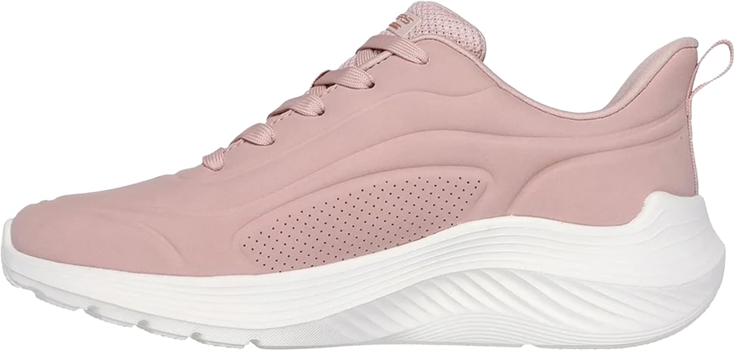 Skechers Womens/Ladies Bobs Sport Squad Waves Sneakers (6) (Blush) - Image 8