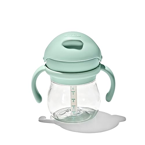 Miniatura 7 de OXO Tot Transitions - Vaso de paja con asas extraíbles, 6 onzas, ópalo