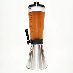 Torre De Chopp Cervejeira 3,5 L Copo Acrílico 2 Refil Aluminio