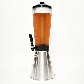 Torre De Chopp Cervejeira 3,5 L Copo Acrílico 2 Refil Aluminio