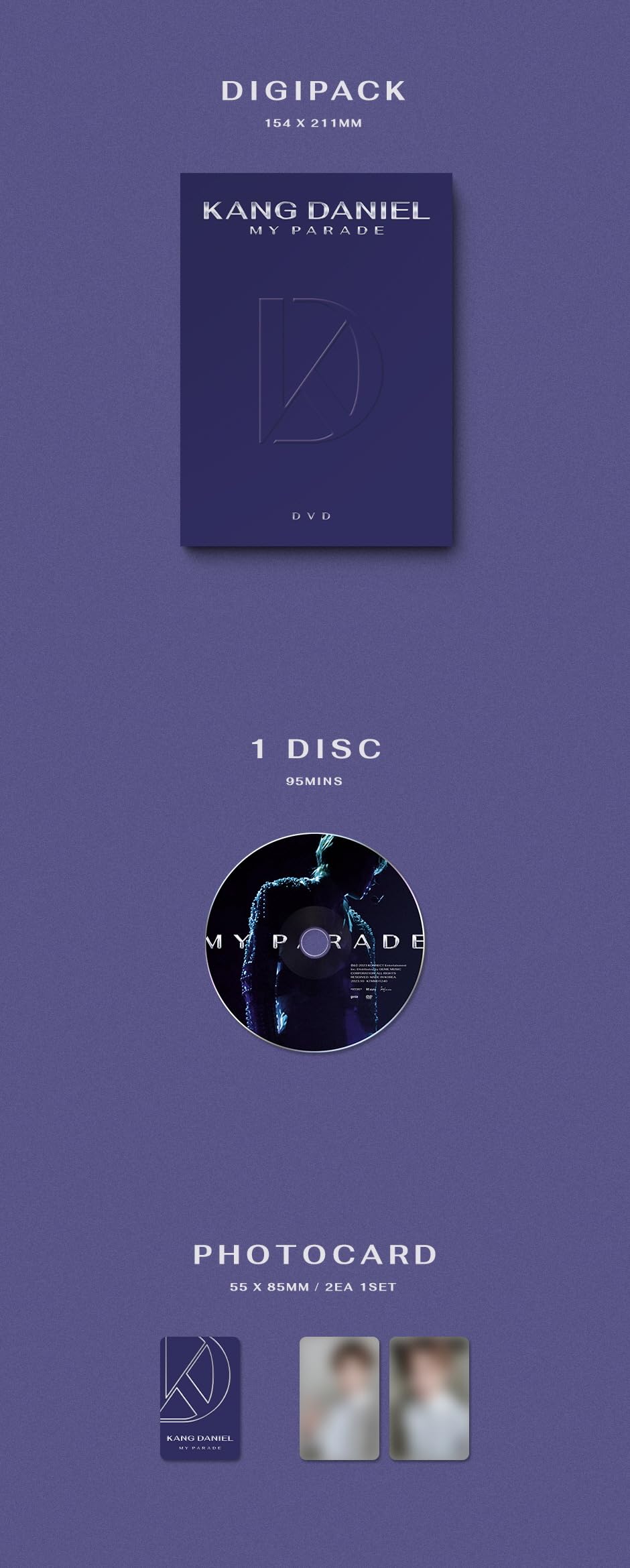 KANG DANIEL - MY PARADE DVD