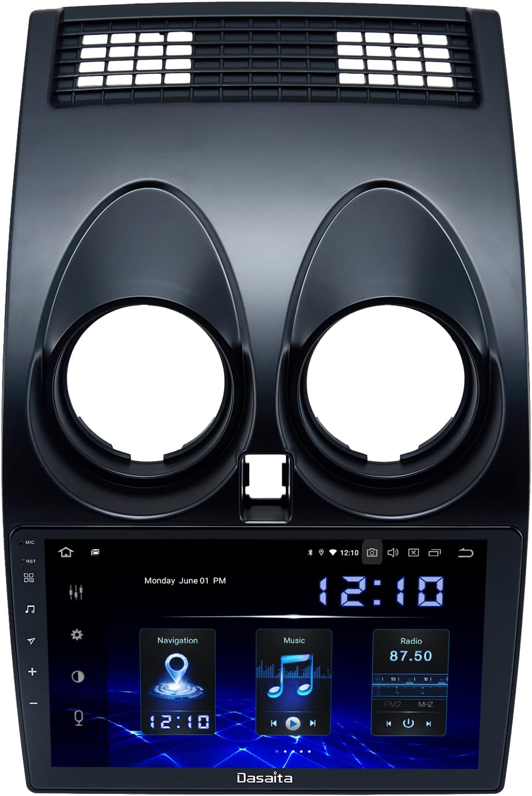 Dasaita 9" Android 10.0 Bluetooth Car Radio with Carpaly for Nissan Qashqai J10 2008 2009 2010 2011 2012 2013 2014 Car Stereo Android Auto DAB DSP 4GB/64GB Support Wifi SWC USB GPS Navigation