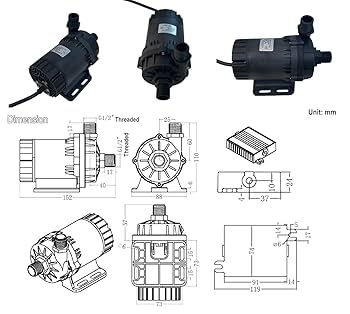 SHYSKY Powerful 24V 120W Micro Brushless DC Water Pump DC60E