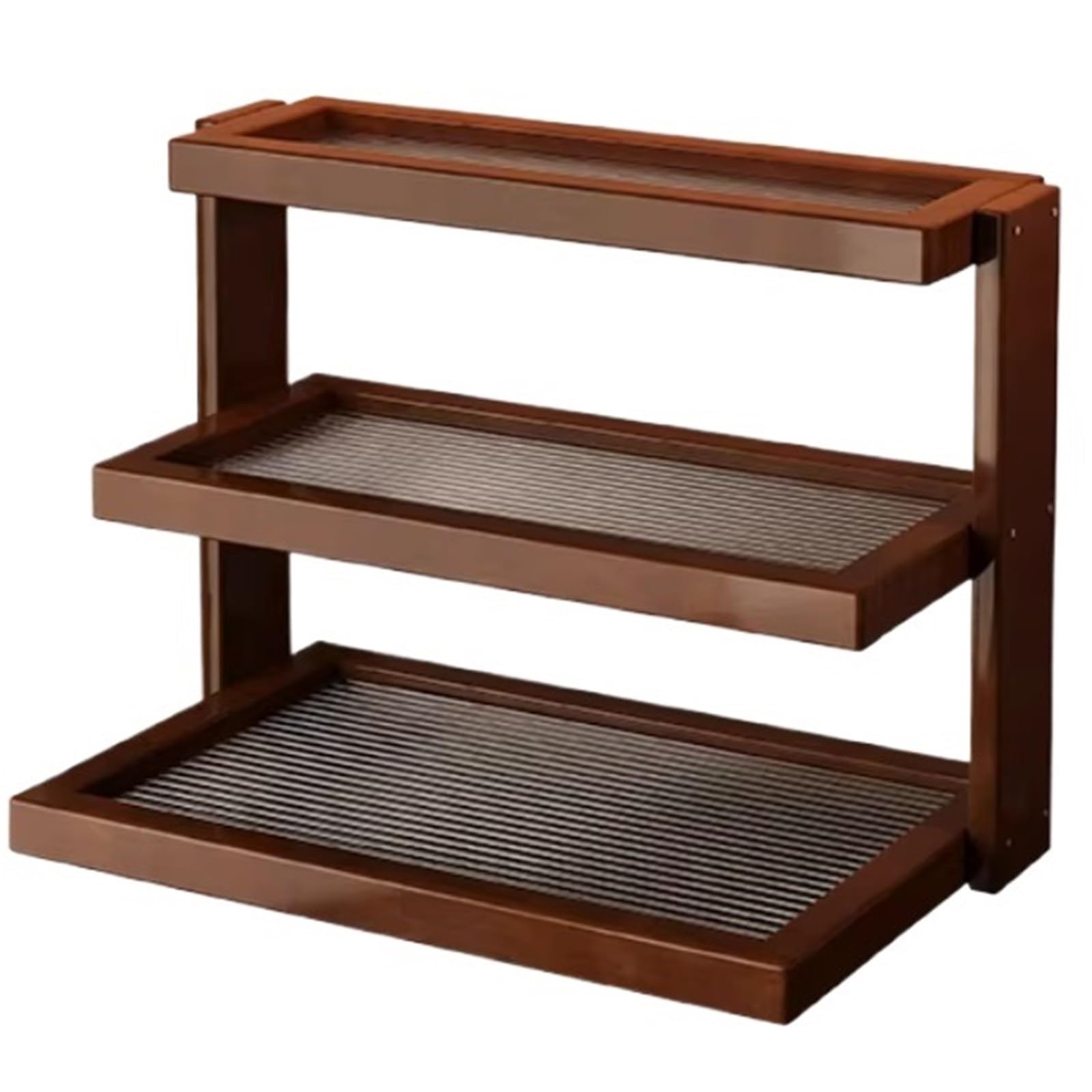 CYairong-22 Cup Display Shelf Desktop Cup Holder Acrylic Antique Storage Rack Three-Layer Dining Table top Coffee Mug Display Rack