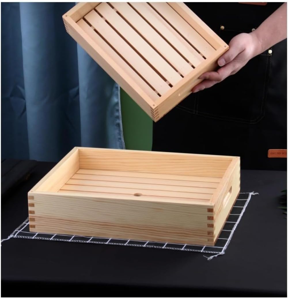 Amazon｜木製ランチボックスディナープレートアクリル製蓋付き