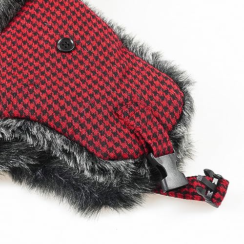 Image of ONWAY Trapper Hat Winter Hats for Women Men with Faux Fur Ear Flaps