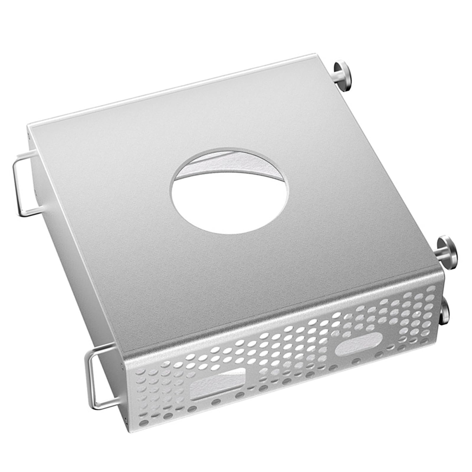 Supporto verticale del telaio della lega di alluminio per MiniM4 Desktop Dissipazione di calore Caso Holder Offering Stabilità & Raffreddamento